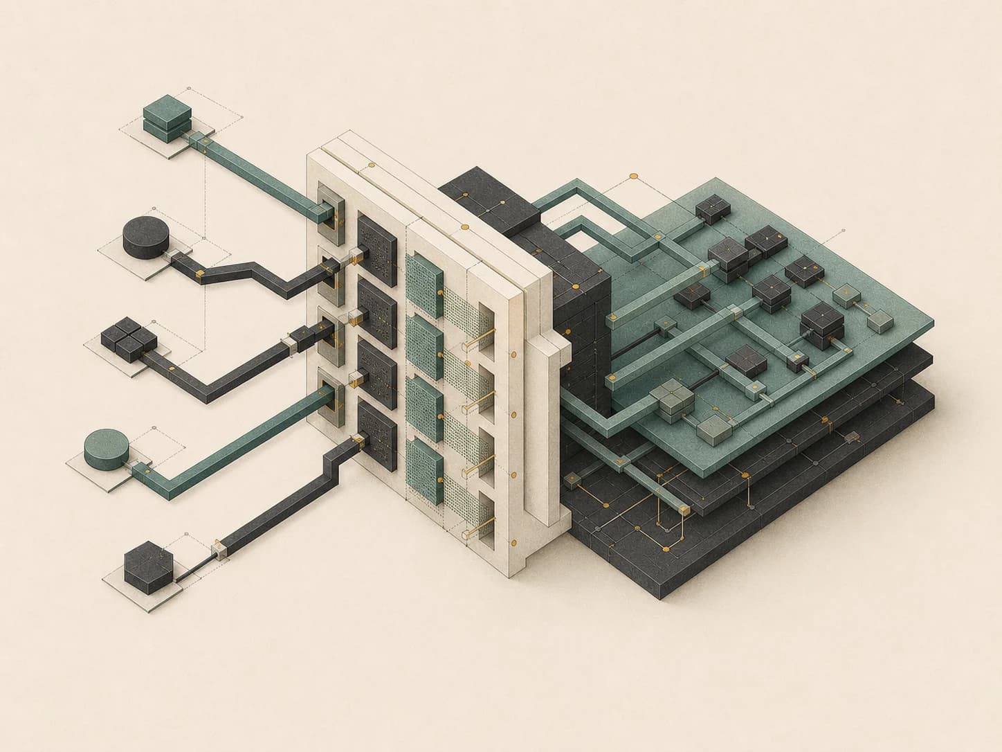 External connections unified through a secure integration gateway